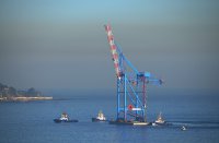 Espectacular arribo de la segunda de tres grúas Ship To Shore adquiridas por TPS posicionan a Valparaíso entre los puertos más importantes de la costa oeste y líder en Chile.