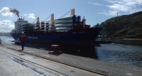 Servicios Portuarios Reloncaví recibe primer embarque del parque eólico Aurora