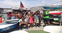 Jóvenes de Fundación Niños en la Huella aprenden velerismo en Puerto de Iquique