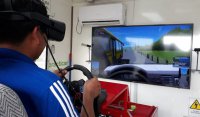 Con simuladores Puerto Arica advierte a conductores bolivianos de los peligros de conducir bajo el efecto del alcohol