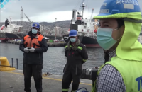 Con motivo del Mes del Mar en concordancia con su cuidado del medio ambiente marino, Terminal Pacífico Sur Valparaíso, TPS, coordinó ejercicio de contención de derrames en la bahía.