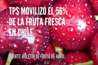 56% de la fruta fresca que exportó Chile entre enero y marzo de 2021, salió por Terminal Pacifico Sur Valparaíso, TPS.