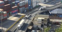 Puerto Valparaíso presenta innovador sistema logístico que ha permitido descongestionar el flujo de camiones.