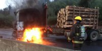 Gremios camioneros denuncian ataques terroristas a 5 transportes en la Ruta 5 Sur