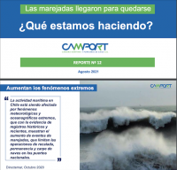 El aumento de las marejadas, causado por el cambio climático, está afectando en forma creciente a los puertos chilenos advirtió la Cámara Marítima y Portuaria, Camport.
