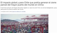 El impacto global y para Chile que podría generar el cierre parcial del mayor puerto del mundo en China.