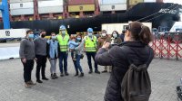 Las instalaciones portuarias sorprendieron a los participantes de "Conoce Tu Puerto", realizado al interior de Terminal Pacífico Sur Valparaíso, TPS.