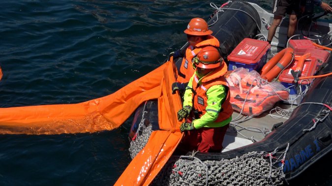 TPS realizó ejercicio preventivo de derrame de hidrocarburos en el mar.