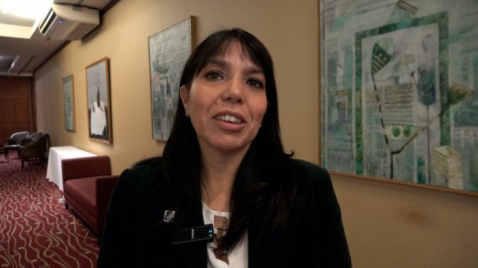La directora nacional de Aduanas, Alejandra Arriaza, dio a conocer acciones contra el crimen organizado.