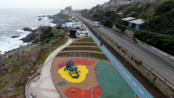 Puerto San Antonio inauguró la primera etapa del Borde Costero Norte.