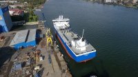 Astillero ASEMAR de Valdivia lanza buque de transporte de peces más grande construido en Chile.
