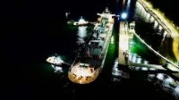 Portuaria Corral realiza el primer desatraque nocturno de su historia