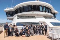 Alumnos de Turismo del INSUCO disfrutaron de didáctica visita a crucero en Puerto Valparaíso