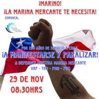 La Alianza Marítima de Chile, hace un llamado a manifestarse contra la apertura del cabotaje.