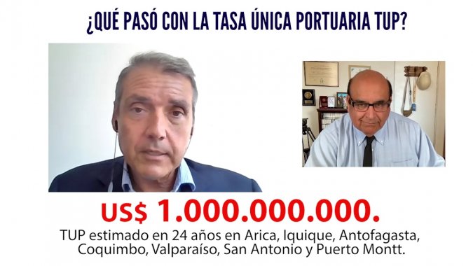 Investigación de Víctor Oelckers revela que US$1000.000.000 acumula la Tasa Única Portuaria, TUP.
