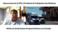 Dirigente de camioneros Iván Mateluna lamenta declaraciones de ex ministro de Hacienda Ignacio Briones en el Senado por apertura del cabotaje.