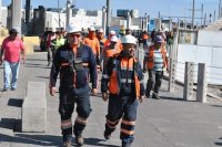 ITI: trabajadores participaron en simulacro de evacuación de tsunami