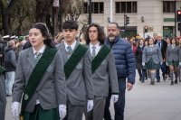 Tradicional ceremonia de izamiento del pabellón nacional en Punta Arenas