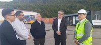 Ministro de Hacienda participa de inédita visita a dependencias de Empresa Portuaria Chacabuco