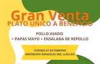 Plato único a beneficio de socia de la Asociación Indígena Rayen Mapu Cariman de San Antonio.