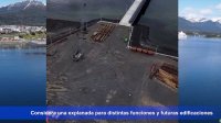 Avances de las obras para recibir cruceros en Puerto Williams.