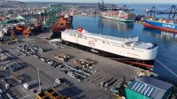 BYD Changzhou terminó descarga de 1.918 vehículos y zarpó desde DP World en San Antonio.