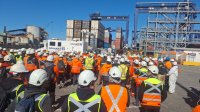 San Antonio Terminal Internacional (STI) realiza con éxito simulacro de evacuación ante sismo y tsunami