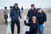 Puerto San Antonio, Armada y la Municipalidad de Santo Domingo impulsaron jornada de limpieza de playas