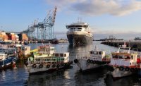 Alcaldesas Nieto y Ripamonti dan el vamos a temporada de cruceros en Puerto Valparaíso